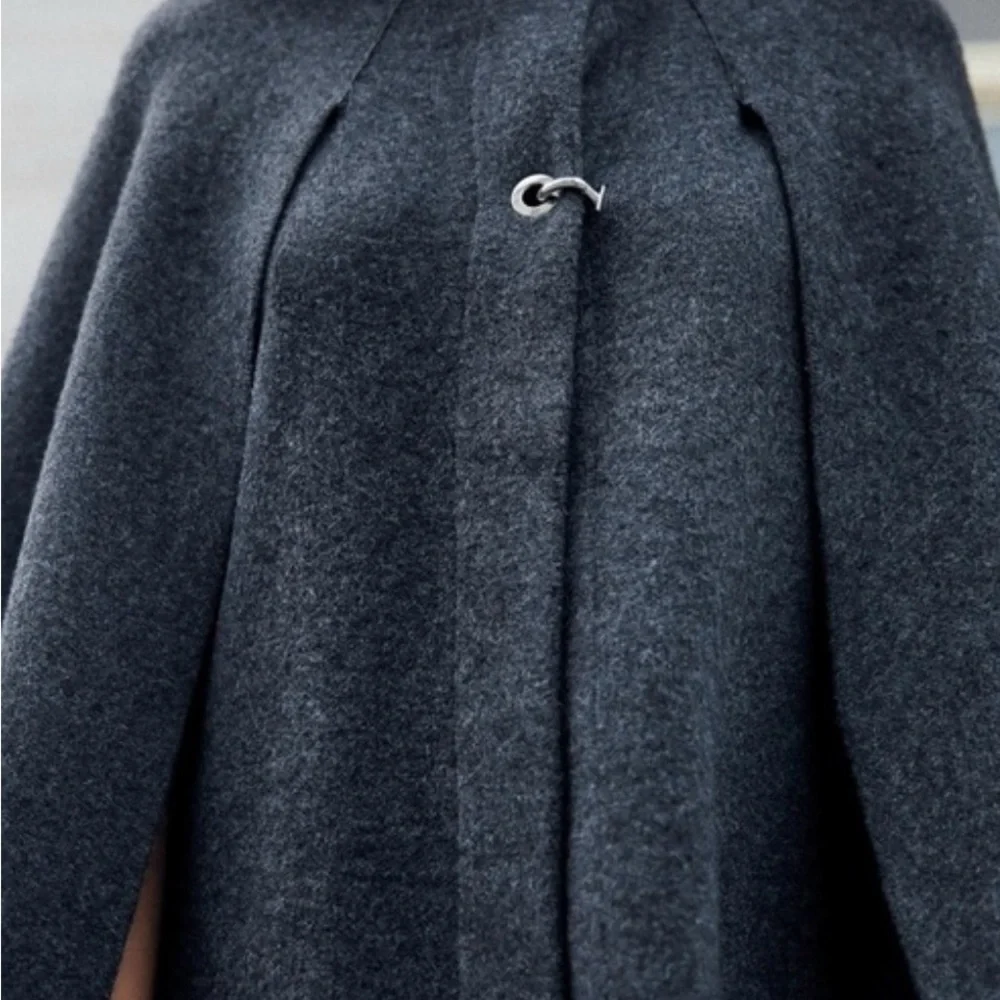 NWT - Zara Charcoal Women's Cape Sweater